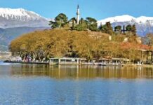 Τριάντα εκατοστά πάνω από τον υπερχειλιστή η λίμνη Παμβώτιδα