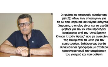Νικητές των εκλογών του Ιατρικού Συλλόγου Άρτας: «Συνεχίζουμε με λάβαρο την αξιοπρέπεια»